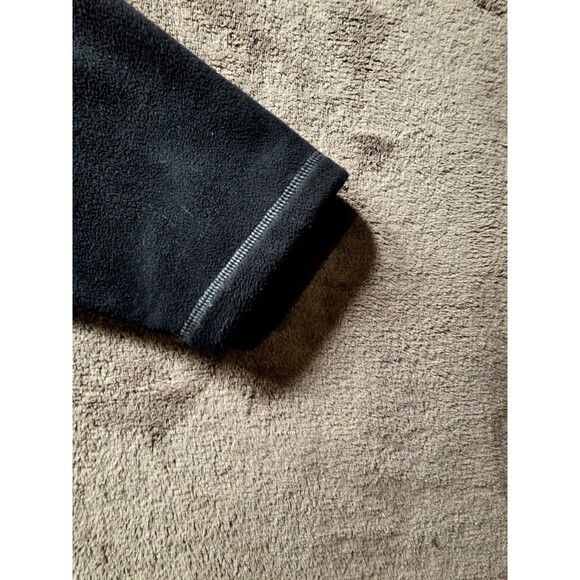 Tommy Bahama Mens Size Large Zip Up Fleece Jacket Black High Neck Pockets - Picture 5 of 14